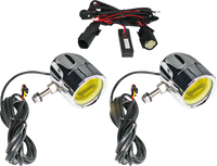 Thumbnail for CUSTOM DYNAMICS Fog Light - Chrome - Yellow Lens PB-FOG-BCM-YC