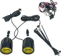 Thumbnail for CUSTOM DYNAMICS Fog Light - Black - Yellow Lens - Universal PB-FOG-UNV-YB