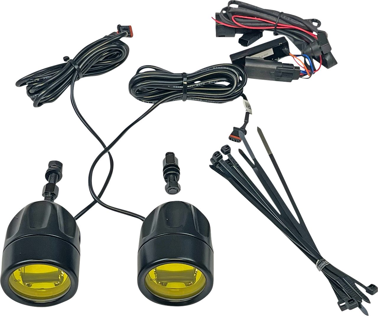 CUSTOM DYNAMICS Fog Light - Black - Yellow Lens PB-FOG-BCM-YB