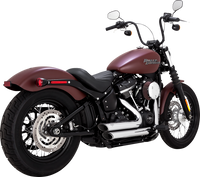 Thumbnail for VANCE & HINES Shortshots Staggered Exhaust System - Chrome 17333