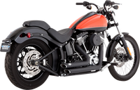 Thumbnail for VANCE & HINES Shortshots Staggered Exhaust System - Matte Black 47325