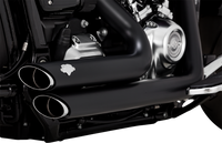 Thumbnail for VANCE & HINES Shortshots Staggered Exhaust System - Matte Black 47335