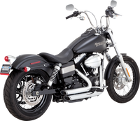 Thumbnail for VANCE & HINES Shortshots Staggered Exhaust System - Chrome 17327