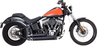 Thumbnail for VANCE & HINES Shortshots Staggered Exhaust System - Matte Black 47325
