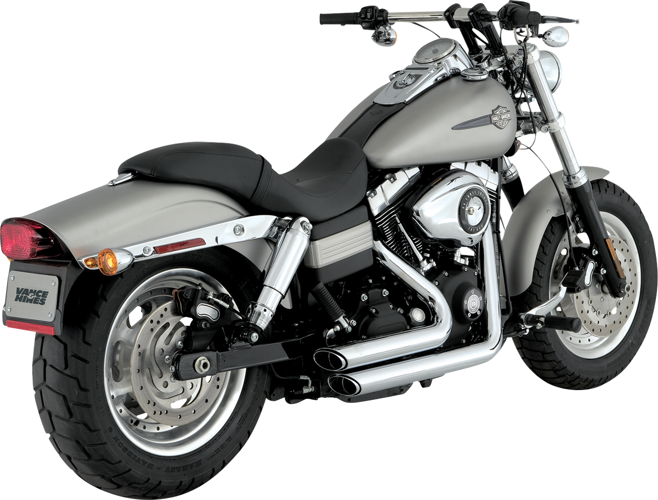 VANCE & HINES Shortshots Staggered Exhaust System - Chrome 17317