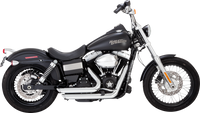 Thumbnail for VANCE & HINES Shortshots Staggered Exhaust System - Chrome 17327