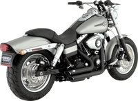 Thumbnail for VANCE & HINES Shortshots Staggered Exhaust System - Matte Black 47317