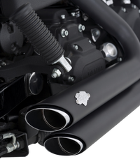 Thumbnail for VANCE & HINES Shortshots Staggered Exhaust System - Matte Black 47317