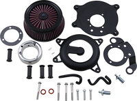 Thumbnail for VANCE & HINES VO2 Rogue Air Intake Kit - Wrinkle Black 40373