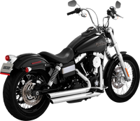 Thumbnail for VANCE & HINES Big Shots Staggered Exhaust System - Chrome 17338
