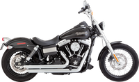 Thumbnail for VANCE & HINES Big Shots Staggered Exhaust System - Chrome 17338