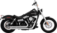 Thumbnail for VANCE & HINES Big Shots Staggered Exhaust System - Chrome 17338