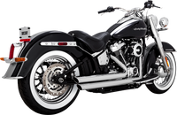 Thumbnail for VANCE & HINES Big Shots Staggered Exhaust System - Chrome 17341
