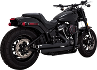 Thumbnail for VANCE & HINES Big Shots Staggered Exhaust System - Black 47341