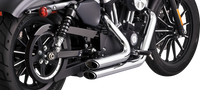 Thumbnail for VANCE & HINES Shortshots Staggered Exhaust System - Chrome 17329