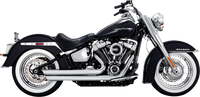 Thumbnail for VANCE & HINES Big Shots Staggered Exhaust System - Chrome 17341