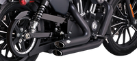 Thumbnail for VANCE & HINES Shortshots Staggered Exhaust System - Black 47329