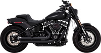 Thumbnail for VANCE & HINES Big Shots Staggered Exhaust System - Black 47341