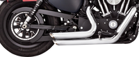 Thumbnail for VANCE & HINES Shortshots Staggered Exhaust System - Chrome 17329