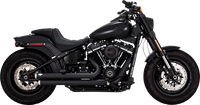 Thumbnail for VANCE & HINES Big Shots Staggered Exhaust System - Black 47339