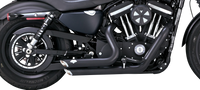 Thumbnail for VANCE & HINES Shortshots Staggered Exhaust System - Black 47329
