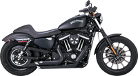 Thumbnail for VANCE & HINES Shortshots Staggered Exhaust System - Black 47329