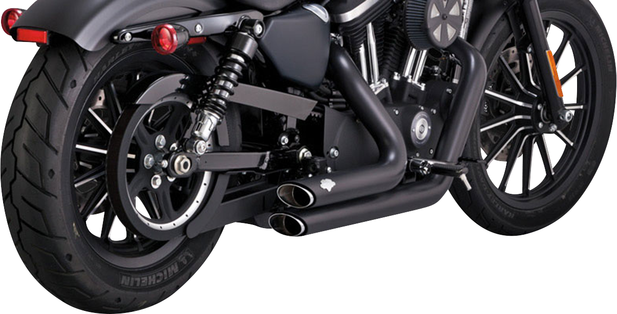 VANCE & HINES Shortshots Staggered Exhaust System - Black 47329