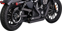Thumbnail for VANCE & HINES Shortshots Staggered Exhaust System - Black 47329