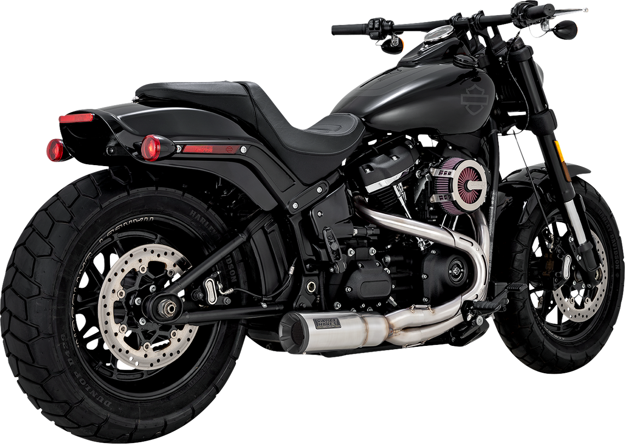 VANCE & HINES 2-into-1 Hi-Output Short Exhaust System - Stainless Steel - Brushed 27331