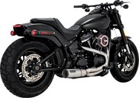 Thumbnail for VANCE & HINES 2-into-1 Hi-Output Short Exhaust System - Stainless Steel - Brushed 27331
