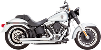 Thumbnail for VANCE & HINES Big Shots Staggered Exhaust System - Chrome 17339