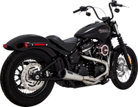 Thumbnail for VANCE & HINES 2-into-1 Upsweep Exhaust System - Brushed - Stainless Steel 27323