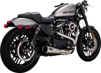 Thumbnail for VANCE & HINES 2-into-1 Upsweep Exhaust System - Brushed - Stainless Steel 27327
