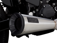 Thumbnail for VANCE & HINES 2-into-1 Upsweep Exhaust System - Brushed - Stainless Steel 27325