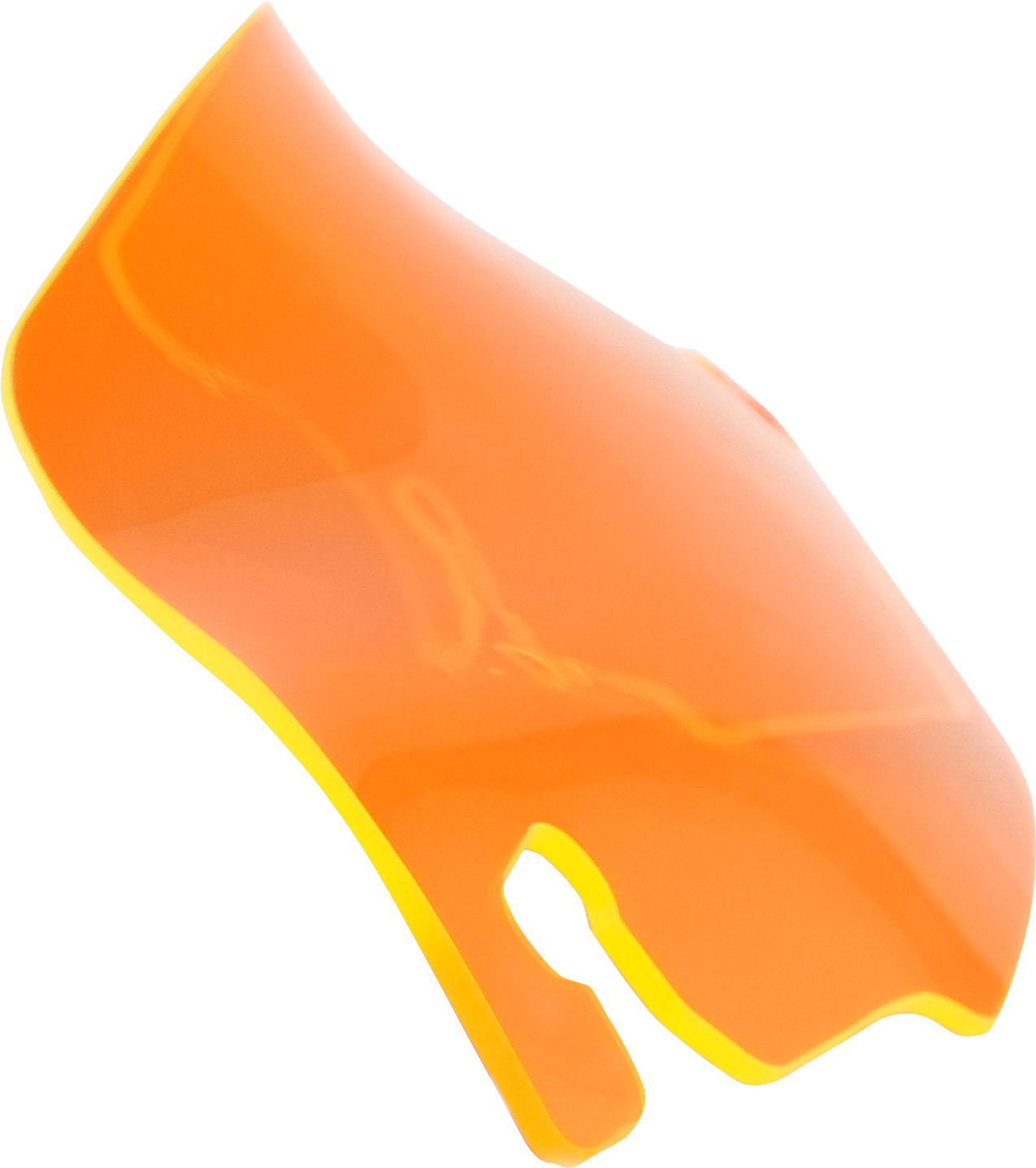KLOCK WERKS Kolor Flare* Windshield - 3-1/2" - Orange Ice - FLR KWW-01-0653