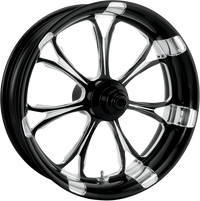 Thumbnail for PERFORMANCE MACHINE (PM) Wheel - Paramount - Front - Dual Disc/with ABS - Platinum Cut* - 21x3.5 - '08+ FLD 12047106PARJBMP