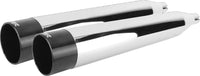 Thumbnail for Comp S Slip On Touring M8 Chrome W/Black End Cap
