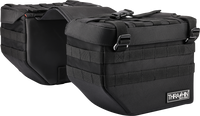 Thumbnail for THRASHIN SUPPLY CO. Expedition Saddlebags - Black TSB-0008