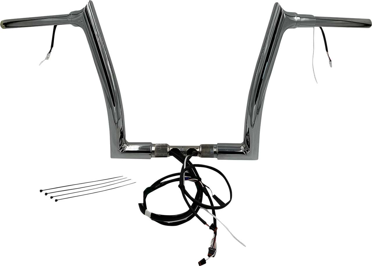 FAT BAGGERS INC. Handlebar Kit - Pointed Top - 12" - Chrome 802312