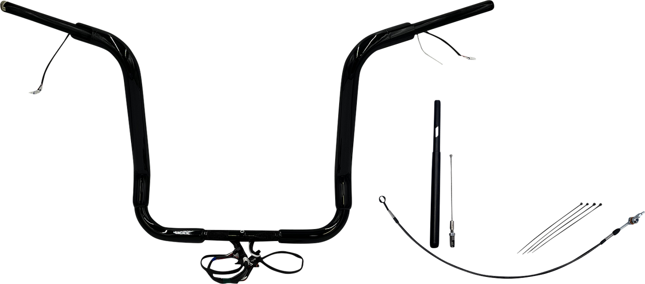 FAT BAGGERS INC. Handlebar Kit - Pointed Top - 16" - Black 812416-B