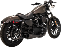 Thumbnail for VANCE & HINES Upsweep 2-into-1 Exhaust System - Stainless Steel - Black 47627
