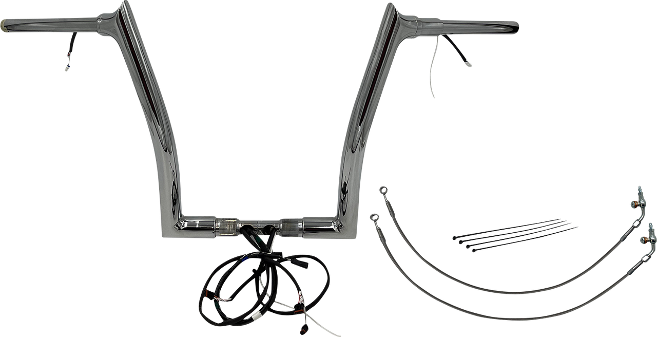 FAT BAGGERS INC. Handlebar Kit - Pointed Top - 14" - Chrome 802314