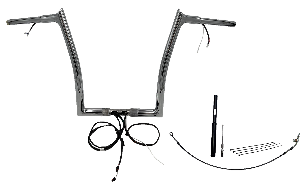 FAT BAGGERS INC. Handlebar Kit - Pointed Top - 14" - Chrome 912914