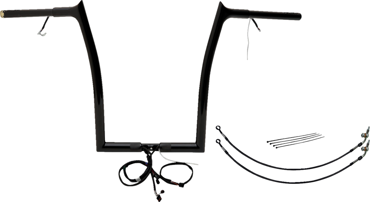 FAT BAGGERS INC. Handlebar Kit - Pointed Top - 16" - Black 901916-B
