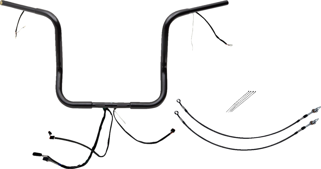 FAT BAGGERS INC. Handlebar Kit - Rounded Top - 14" - Black 901514-B