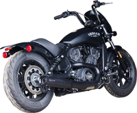 Thumbnail for S&S CYCLE 2-into-1 Grand National Exhaust System - Black - 50-State 4111-266