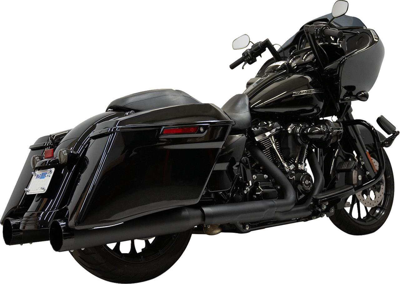BASSANI XHAUST 4-1/2" Slip-On Mufflers - Black 1F745B