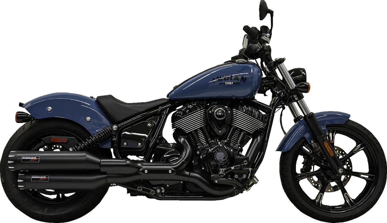 BASSANI XHAUST 4" Slip-On Mufflers - Chrome 8CH17