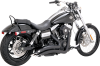 Thumbnail for VANCE & HINES 2-into-2 Big Radius Exhaust System - Matte Black 46081