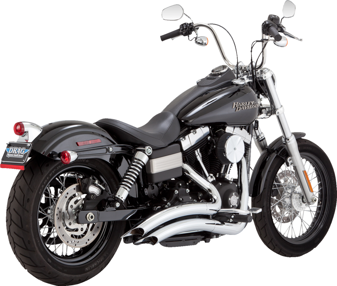 VANCE & HINES 2-into-2 Big Radius Exhaust System - Chrome 26081